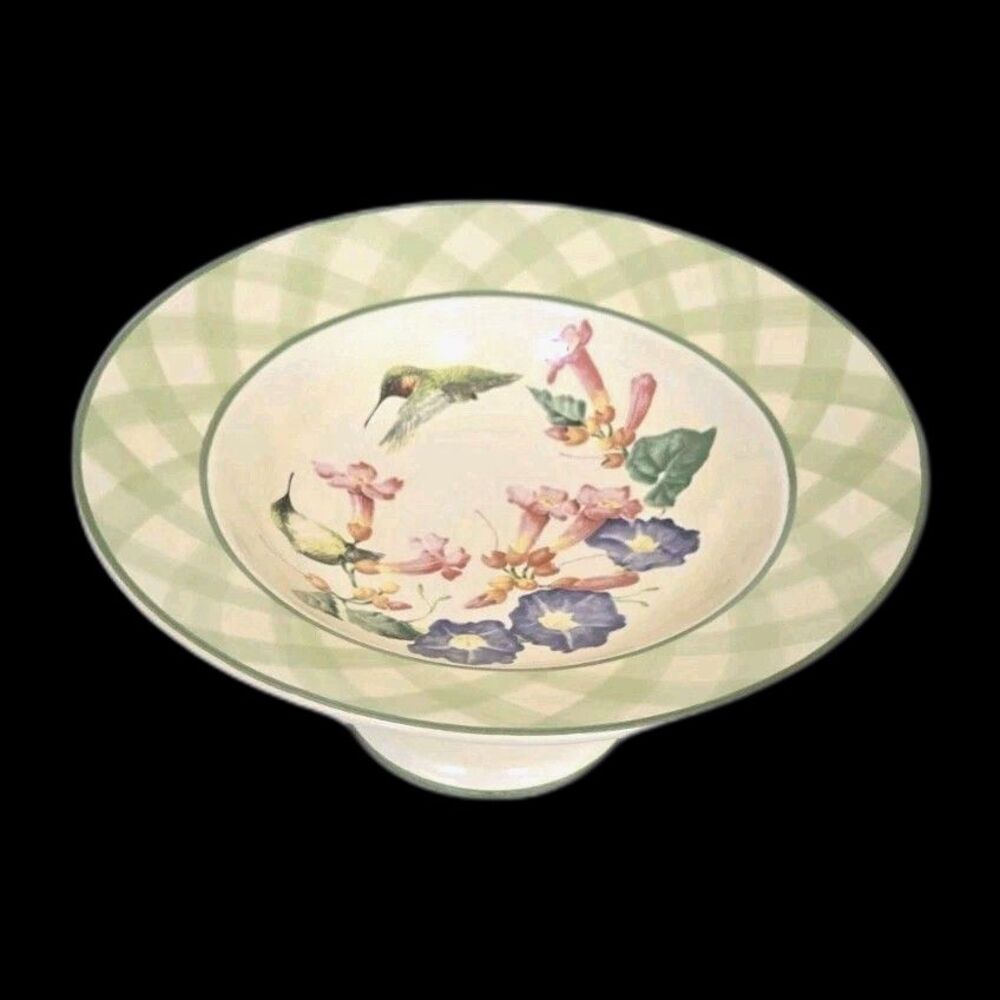 Lenox Summer Greetings 12 3/4" W X 6 1/4" H Round Compote By Catherine McClung
